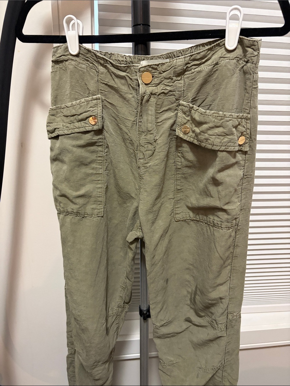 All Saints Women’s  Olive Utility Cargo Pants